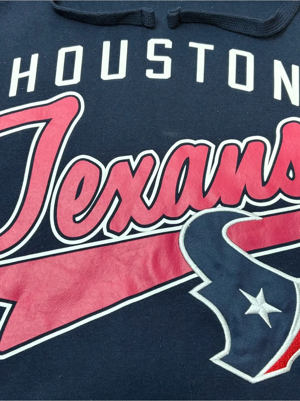 Houston Texans Men's Navy & Red Pullover Hoodie